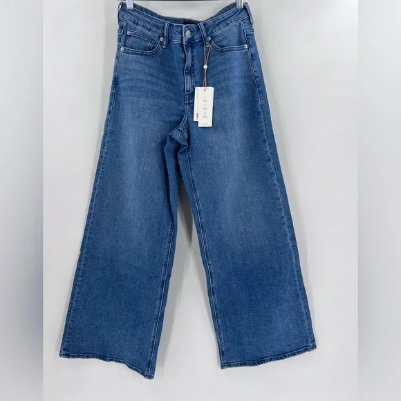 Quince Luna stretch wide leg jeans 30 inch inseam size 31 - Picture 2 of 13